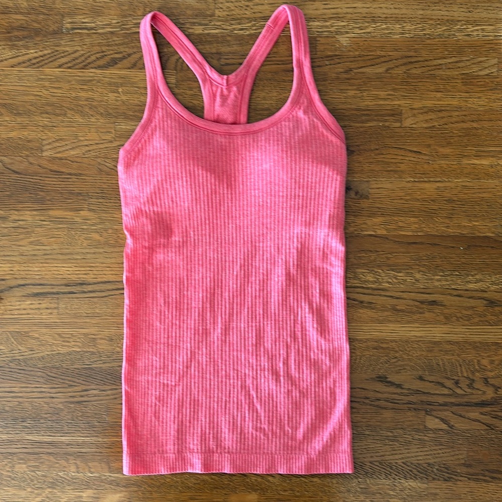 Lululemon Ebb to Street tank, Color: Coral, Size: 2